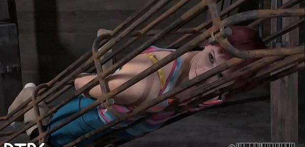  Tied up beauty receives vicious gratifying for her pussy